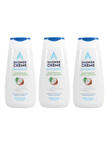 3x Astonish Shower Creme Moisturising Exotic Coconut Body Wash 400ml