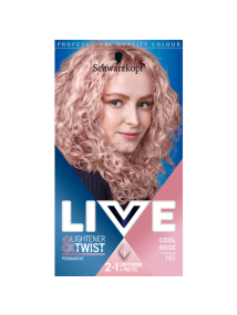 Schwarzkopf Live Lightener & Twist Permanent 101 COOL ROSE Hair Dye