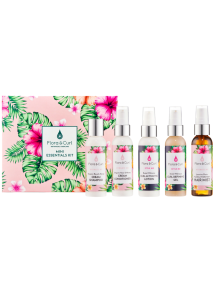 Flora & Curl MINI ESSENTIALS KIT 5PC Curly Travel Hair Care Set (5x75ml Bottles)
