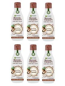 6x Garnier Botanic Therapy Hair Milk Mask Conditioner NOURISHING COCONUT 250ml