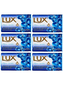 6x Lux Aqua Sparkle 80g Soap Bar