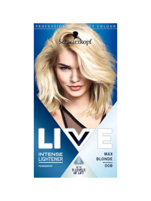 Schwarzkopf Live Intense Lightener Permanent 00B MAX BLONDE Hair Dye