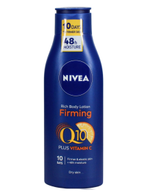  NIVEA Q10 Firming Rich Body Lotion with Vitamin C 250ml, Dry Skin