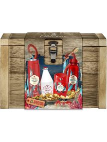 Old Spice Deep Sea Treasure Chest Gift Box 4pcs - Shower gel, Aftershave, Deodorant stick + spray