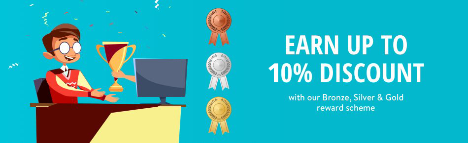 Up To 10% discount with reward schemes